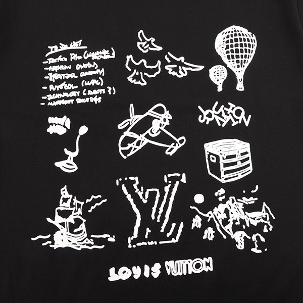 超希少!ルイヴィトン プリントTシャツ 偽物 2色 vus45732