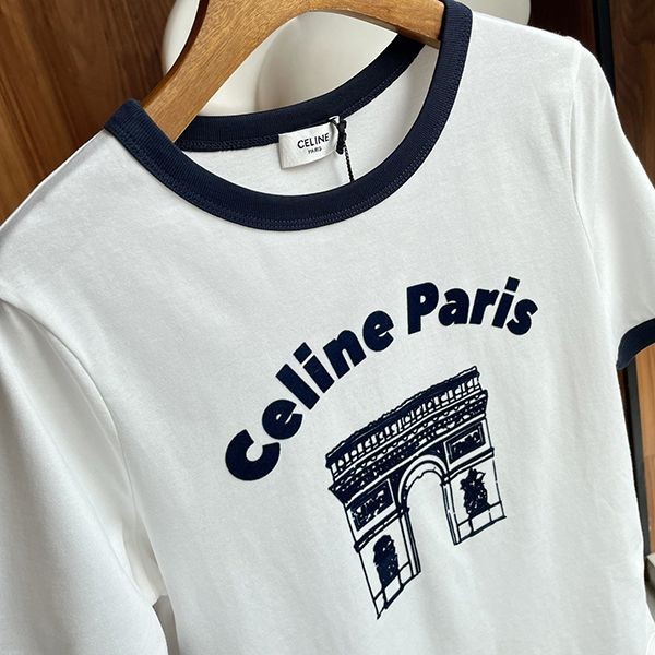 注目度抜群!セリーヌ 半袖 Tシャツ スーパーコピーホワイト Cey68535