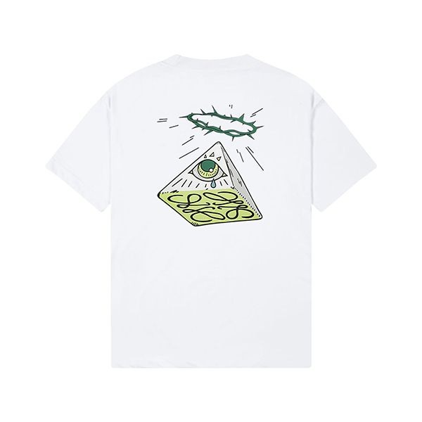 ロエベ スーパーコピー ピラミッドアイ半袖Tシャツ loa74346
