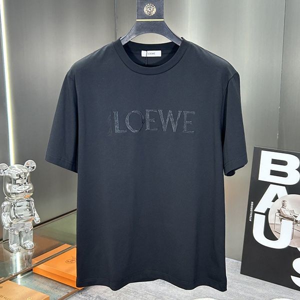 ロエベ エンブロイダリー アナグラム Tシャツ 偽物 los58102