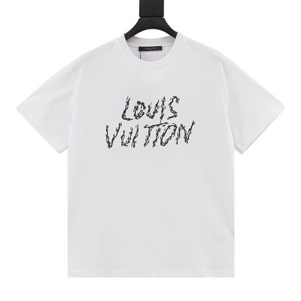 ルイヴィトン ロゴスケッチ風フォント Tシャツ vua48377
