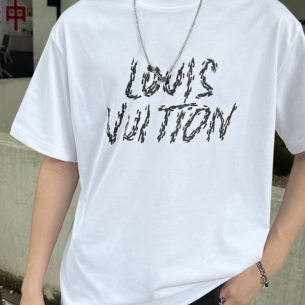 ルイヴィトン ロゴスケッチ風フォント Tシャツ vua48377