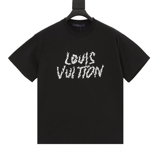激安価格!ルイヴィトン ロゴスケッチ風フォント Tシャツ コピー vuz41815