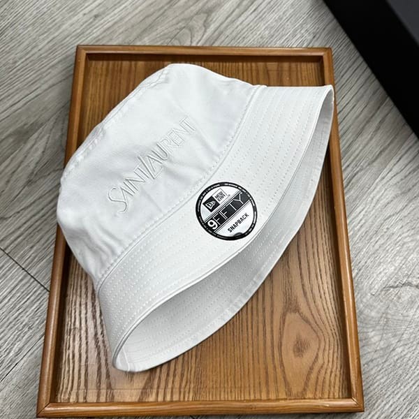 サンローラン×NEWERA ロゴ刺繍 バケットハット レプリカ Sap13037