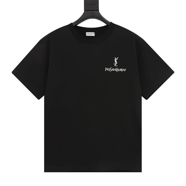 最新でオシャレサンローラン シグネチャーロゴ Tシャツ スーパーコピー Sac48325