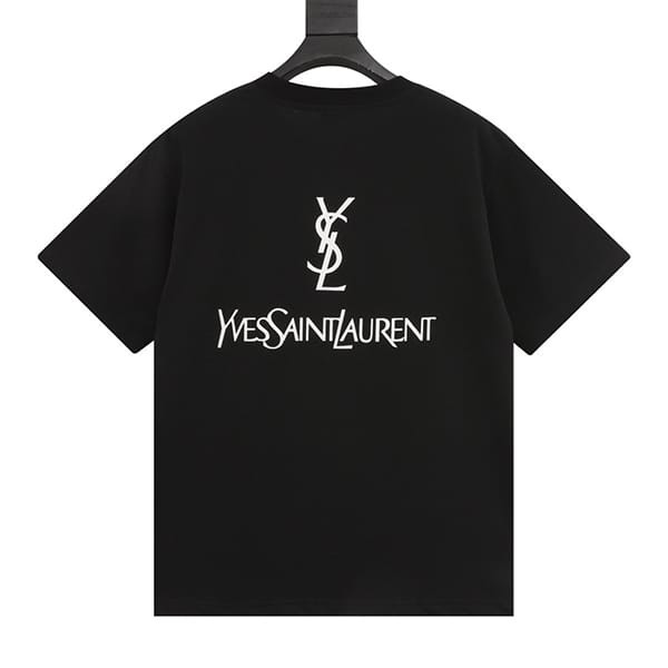 最新でオシャレサンローラン シグネチャーロゴ Tシャツ スーパーコピー Sac48325
