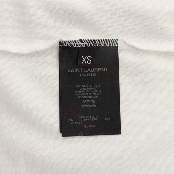 n級 おすすめサンローラン 偽物 シグネチャーロゴ Tシャツ Sai97578