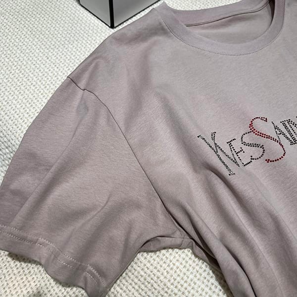 送料込サンローラン レプリカ シグネチャーロゴ Tシャツ 2色 Sap93811