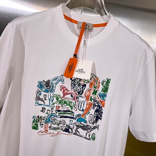 新デザインエルメス パロディ カプセルスポーツ カットソーTシャツ 2色 erx72821