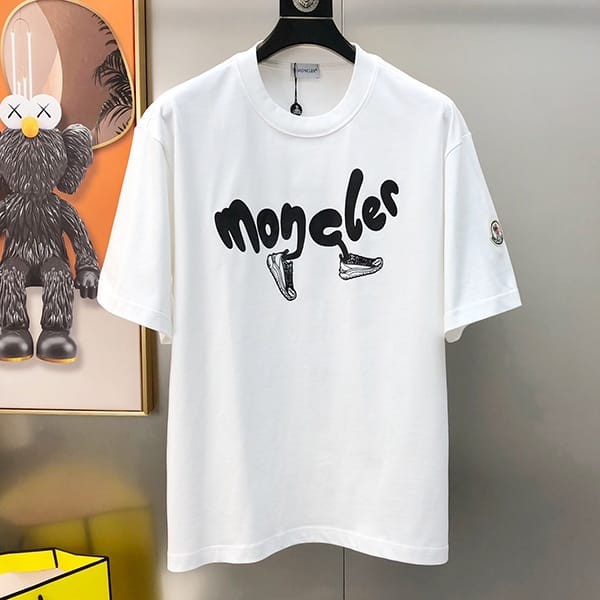 モンクレール ロゴ Tシャツ 半袖 コットン フェイク 2色 moo13895