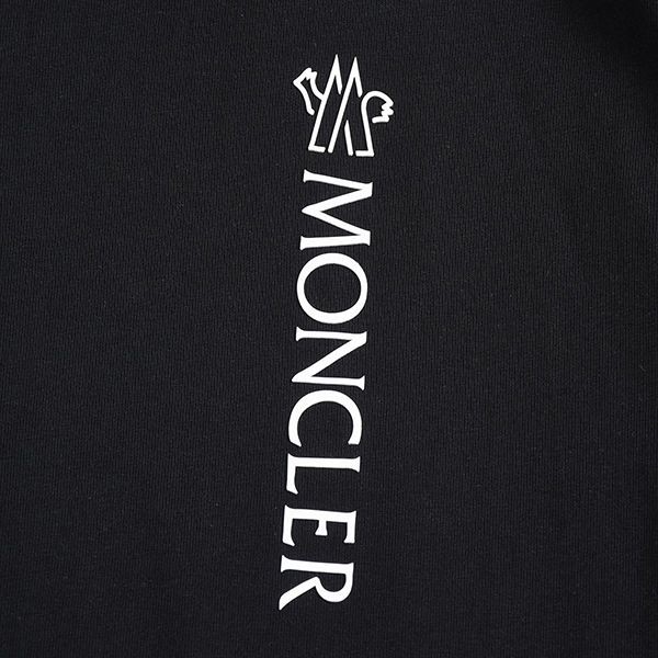モンクレール レプリカ コットン 半袖 Tシャツ ブラック mow51883