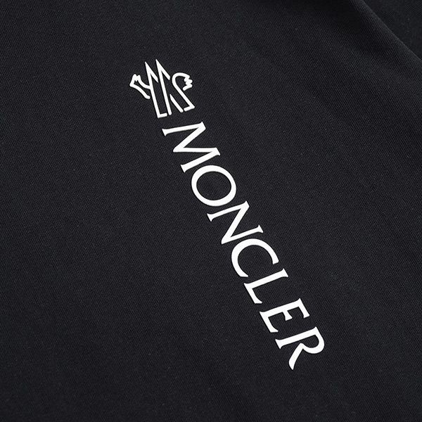 モンクレール レプリカ コットン 半袖 Tシャツ ブラック mow51883