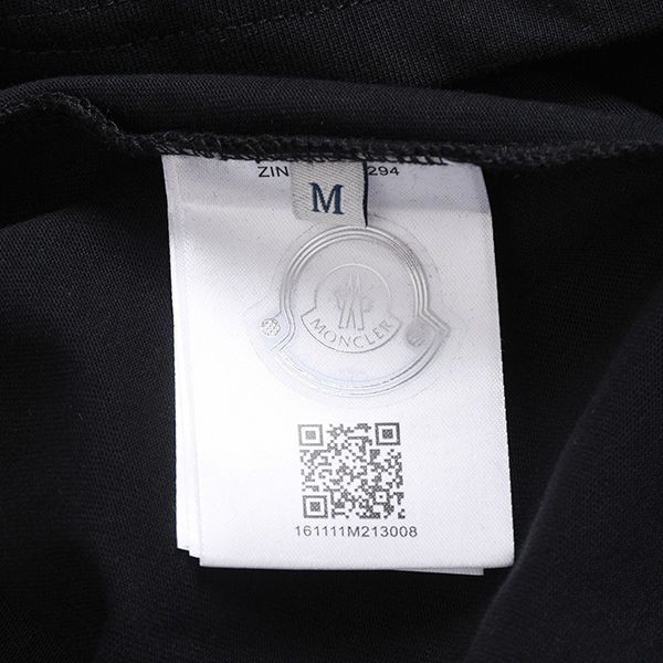 モンクレール レプリカ コットン 半袖 Tシャツ ブラック mow51883