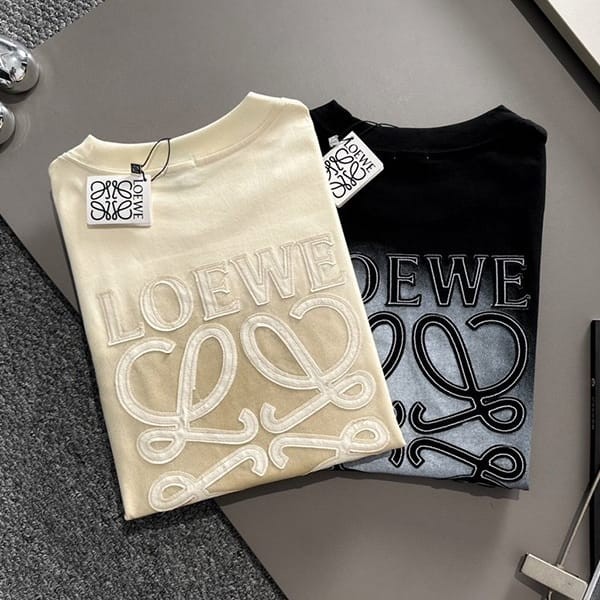 ロエベ リラックスフィット Tシャツ パロディ 2色 loj89519