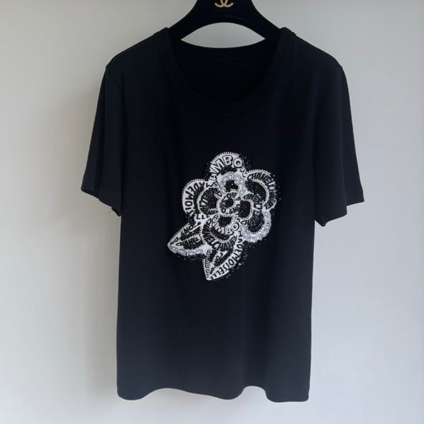 シャネル n級品 Tシャツ エンブロイダリー 2色 shq60127