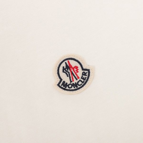注目度抜群!モンクレール コピー胸に刺繍ロゴ Tシャツ&ホワイト mox38672
