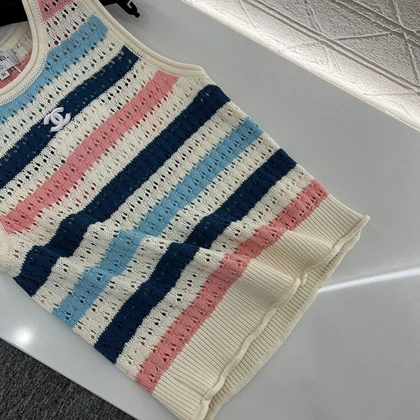 シャネル クルーネックニットカラーブ ロックベスト パロディ sha86892