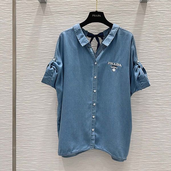 プラダ ロゴ デニム シャツ スーパーコピー pul54885