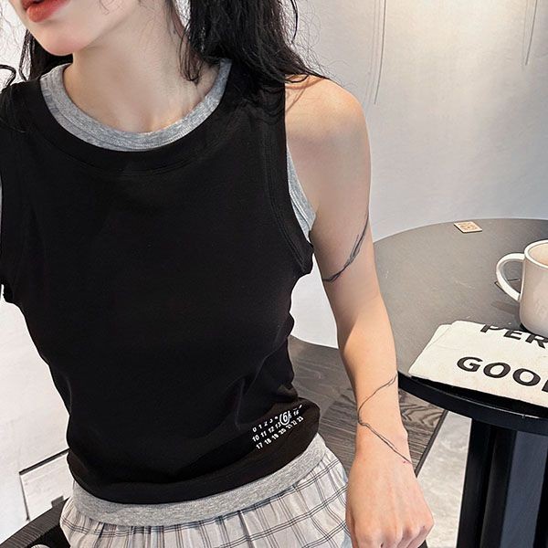 ★安心 エムエムシックス ロゴ入りタンクトップ Mak04560
