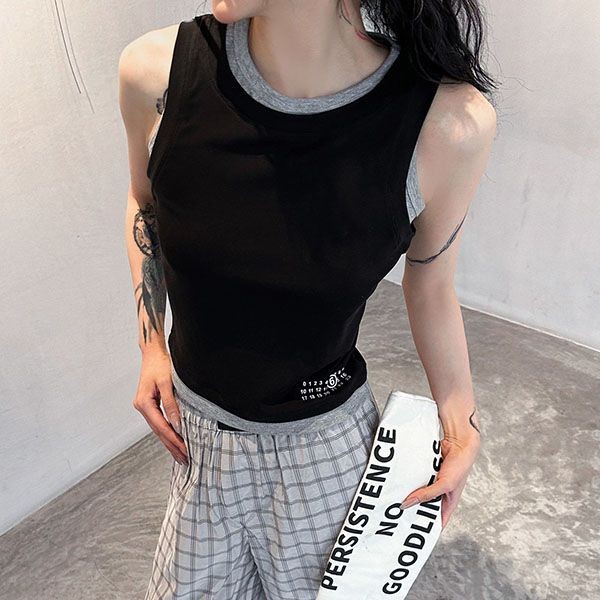 ★安心 エムエムシックス ロゴ入りタンクトップ Mak04560