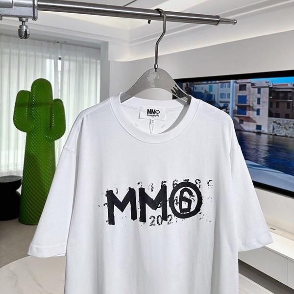 すぐ届 エムエム6 Tシャツ 激安 プリント コットン シャツ 半袖 Maz07968