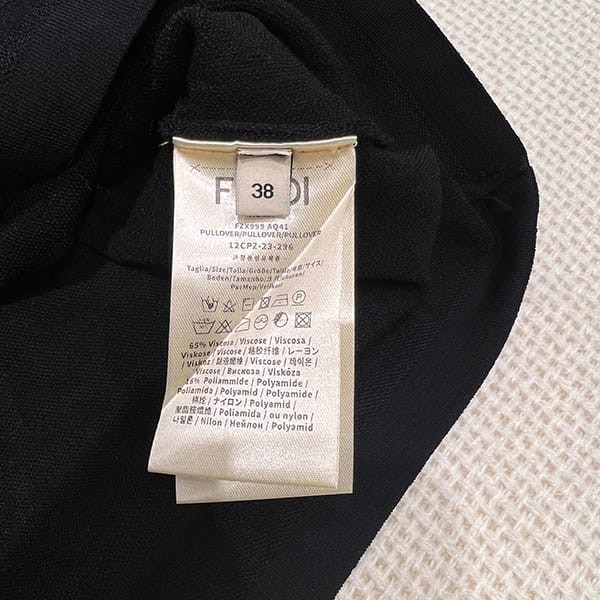 ★安心フェンディ n級品 FFロゴ エンボス ニット ミニ ドレス feh80636