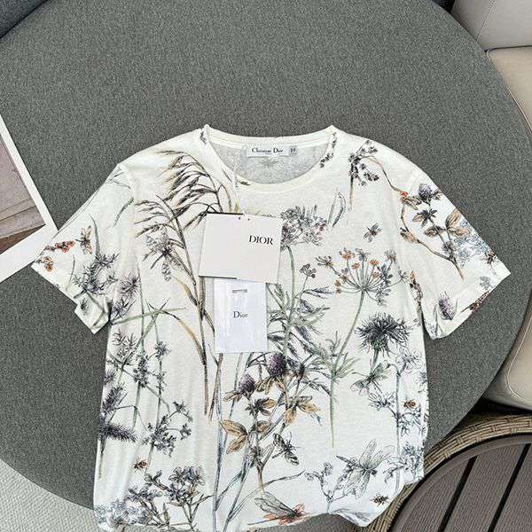 絶対欲しい!ディオール Herbarium 偽物コットン & リネン ジャージー dep46302