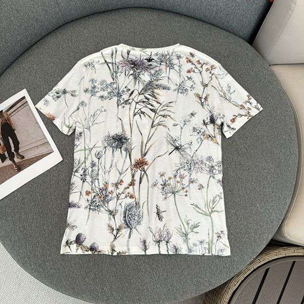 絶対欲しい!ディオール Herbarium 偽物コットン & リネン ジャージー dep46302