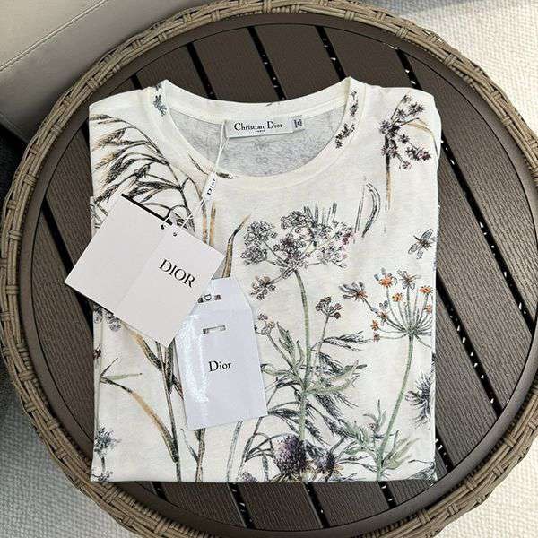絶対欲しい!ディオール Herbarium 偽物コットン & リネン ジャージー dep46302