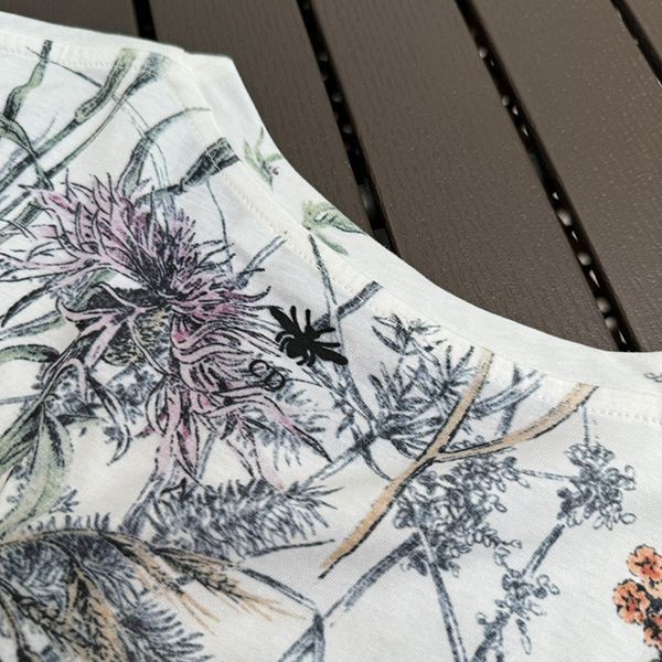 絶対欲しい!ディオール Herbarium 偽物コットン & リネン ジャージー dep46302