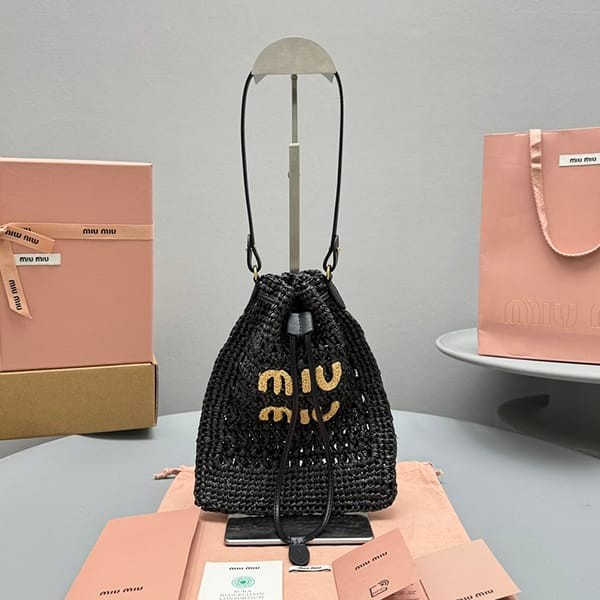激安価格!ミュウミュウ ウーブンファブリック ミニバッグ レプリカ myn06446