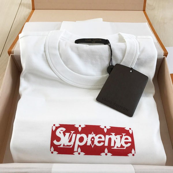 ルイヴィトン シュプリーム ボックスロゴTシャツ 偽物 Shk08597