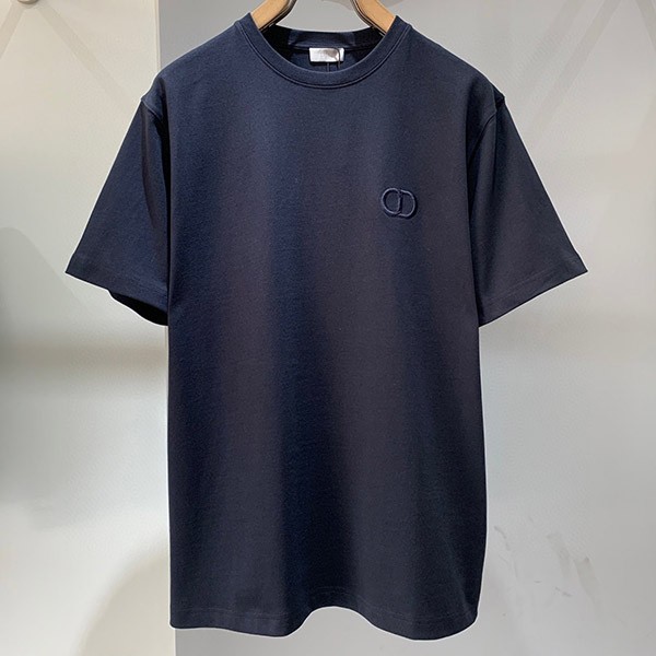 ディオール CDアイコン Tシャツ 偽物 刺しゅう クルーネック 4色 013J600A0677