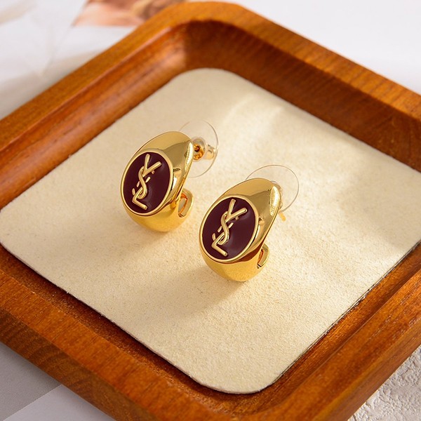 サンローラン YSL フープ ピアス 偽物 ゴールド Sah29495