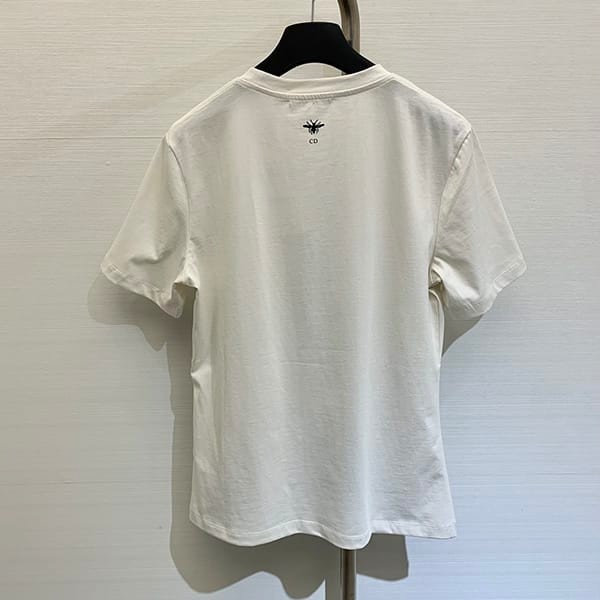 ディオール Eiffel Tower コットン リネン ジャージー Tシャツ 偽物 3色 def48513