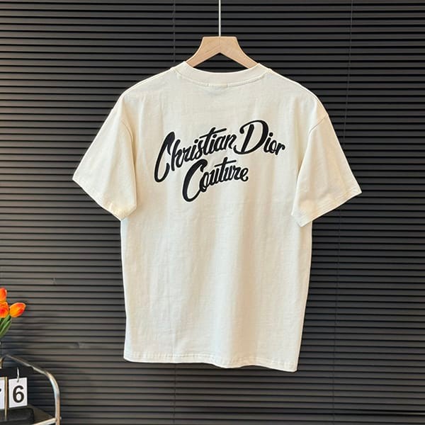 ディオール クルーネック コットンTシャツ フェイク 2色 dev94398