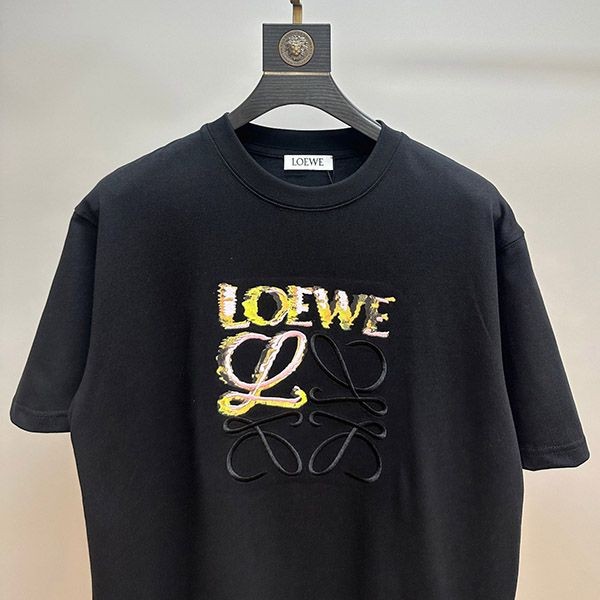 絶対欲しい!ロエベ コットン アナグラム 半袖 Tシャツ loc41817