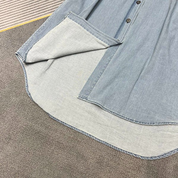 プラダ ロゴ コットンデニムシャツ 偽物 2色 puz00303