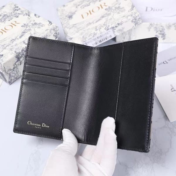 大人気!ディオール n級品 2つ折りカードホルダー オブリーク ジャカード dee74969