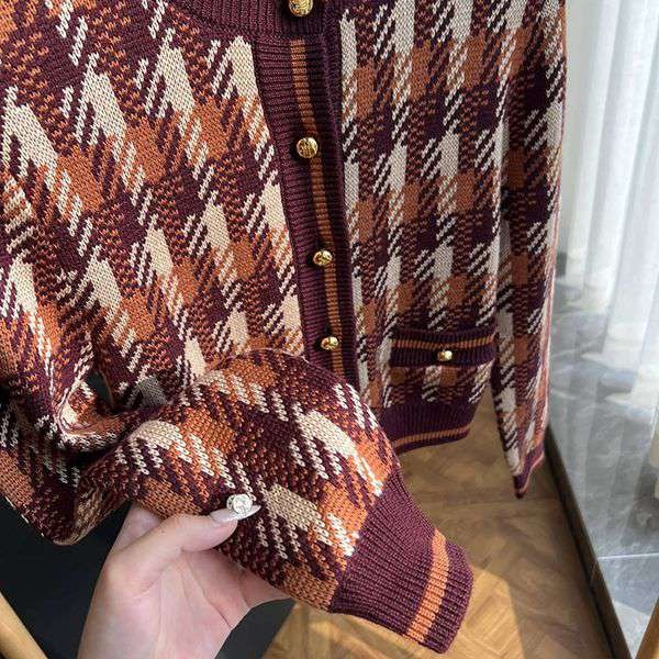 プラダ 偽物 Checked wool cardigan チェック カーディガン pus15061