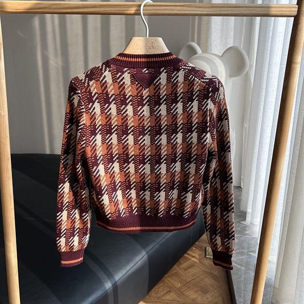プラダ 偽物 Checked wool cardigan チェック カーディガン pus15061
