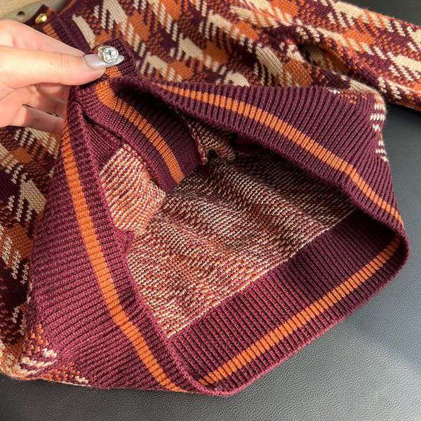 プラダ 偽物 Checked wool cardigan チェック カーディガン pus15061