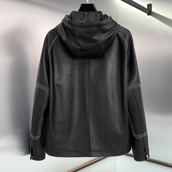エルメス フーデッドジャケット コピーラムレザー erd01062