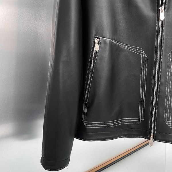 エルメス フーデッドジャケット コピーラムレザー erd01062