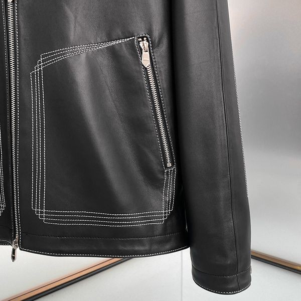 エルメス フーデッドジャケット コピーラムレザー erd01062