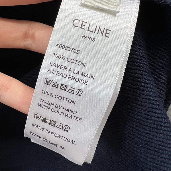 セリーヌ スウェットシャツ ストライプ ネイビー コピー商品 Cej77011
