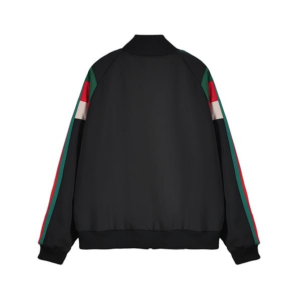 グッチ ストライプ入り ジャージ ジップ ジャケット 偽物 上下セット guh98611
