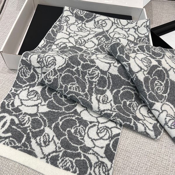 ★安心シャネル カメリア カシミア マフラー パロディ shu52238