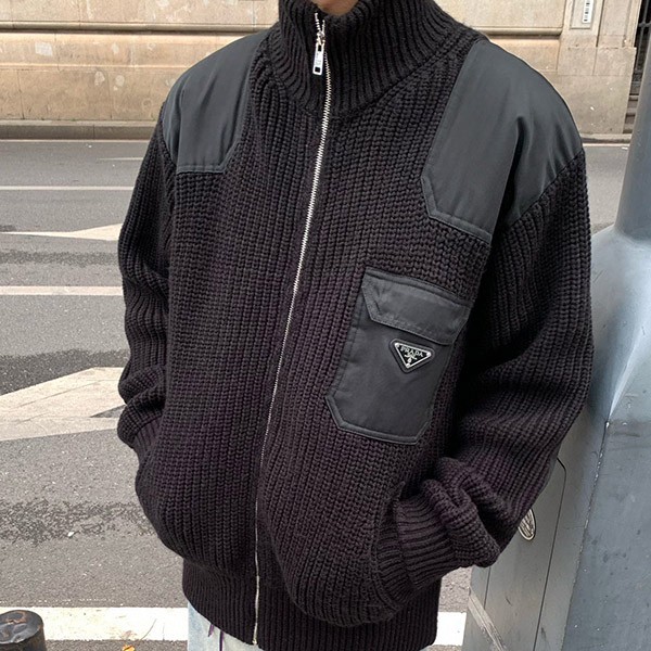 プラダ ジップアップ ハイネック カーディガン コピー UMG335