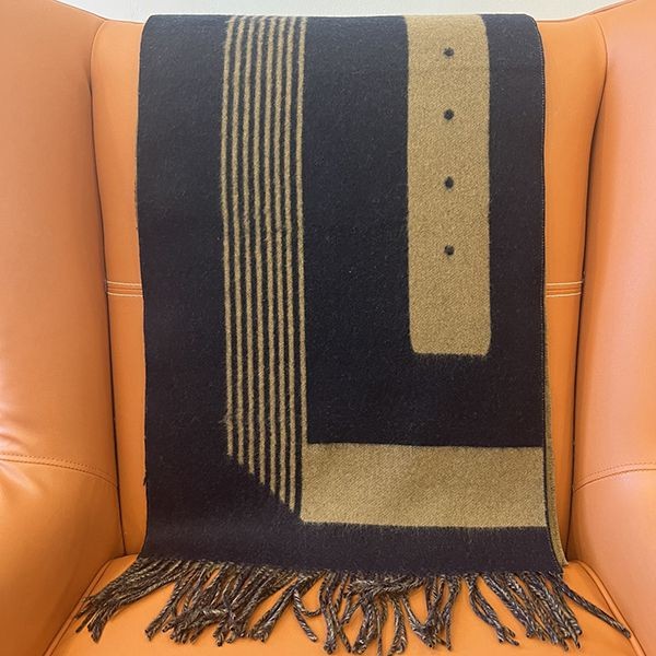 絶対欲しい!【エルメス】ストール 偽物 Casaque Sangle a Boucle カシミア フリンジ erj15225